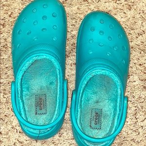 Blue crocs